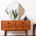 BOMINICA Irregular Wall Mirror Asymmetrical Mirror Frameless by BOMINICA