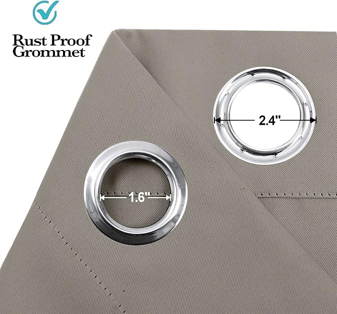 RYB Home Blackout Curtains Thermal Insulating Privacy Temporary Door Curtains - Image 5