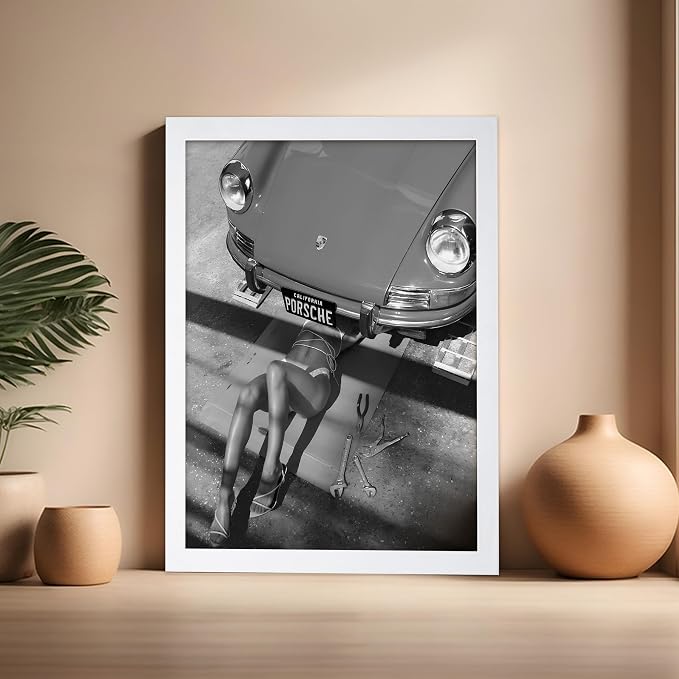 Poster Master Woman Under Classic Car Poster - Image 5