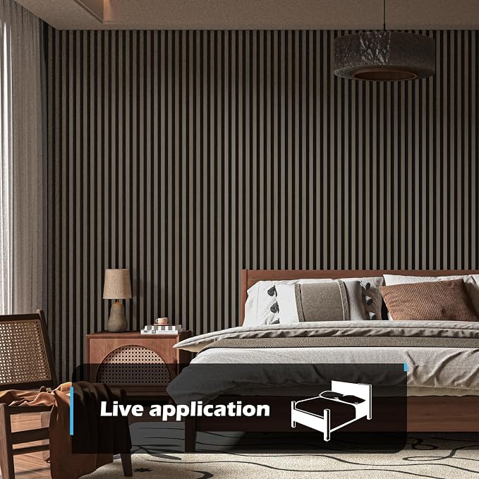 Art3d 2-Pack 108" x 12" Acoustic Wood Panels - Image 2