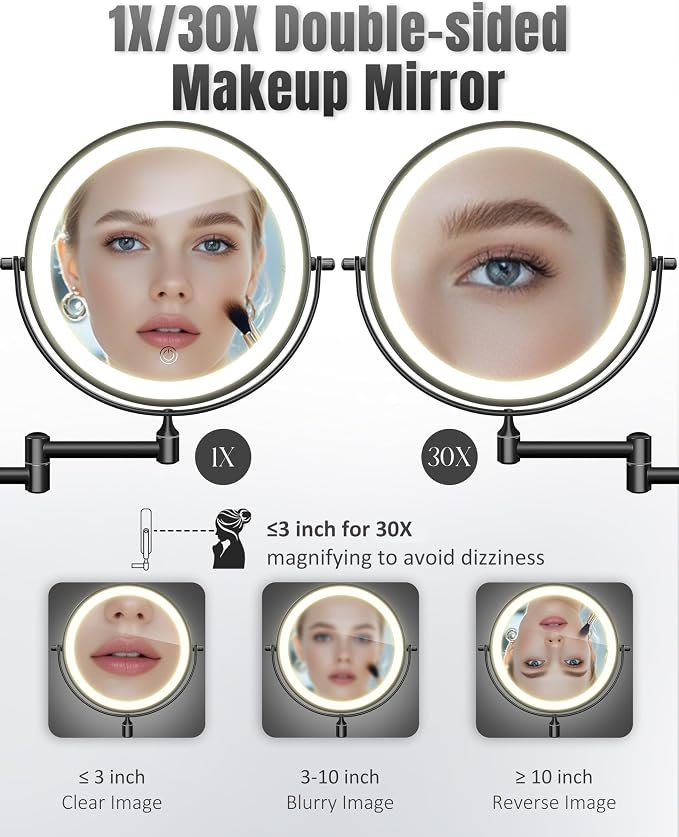 Wall Mounted Makeup Mirror - Image 2