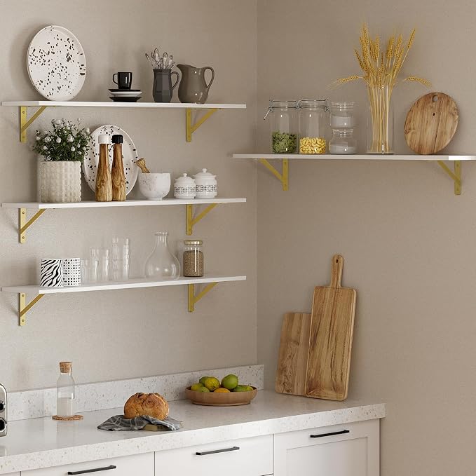 DINZI LVJ Long Wall Shelves, 39.4Inch Wall Mounted Shelves, Floating Shelves - Image 7