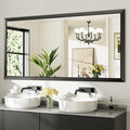 Briivue 72x36 Inch Black Bathroom Mirror by Briivuemodernmirrors