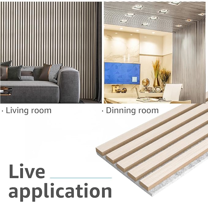 Art3d 4-Piece Wood Slat Acoustic Panels - Image 6