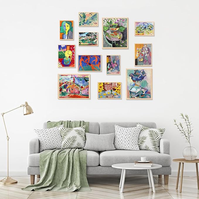 KBKBART Matisse Wall Art Prints Set of 12, Matisse Eclectic Wall Decor - Image 2