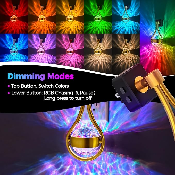 Briignite RGB Night Lights Plug into Wall, Color Changing Nightlight - Image 2