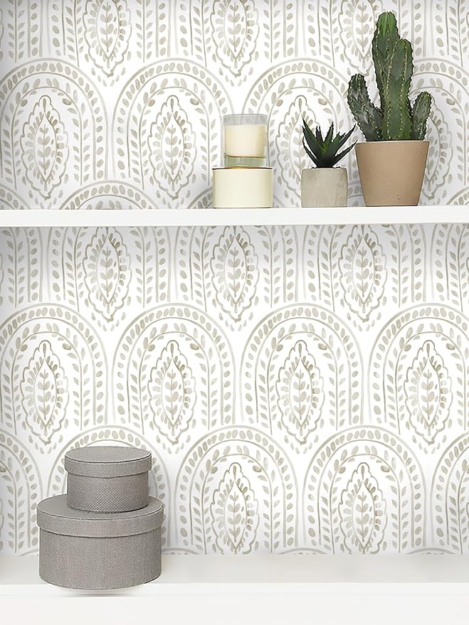 EeeComing Boho Peel and Stick Wallpaper Modern Wall Paper Peel and Stick - Image 4