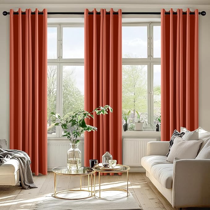 MIULEE Blackout Curtains for Bedroom Living Room 2 Panels, Thermal Insulated - Image 6