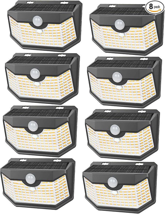 HMCITY 120 LED Outdoor Solar Lights- by LightingUpYourLife