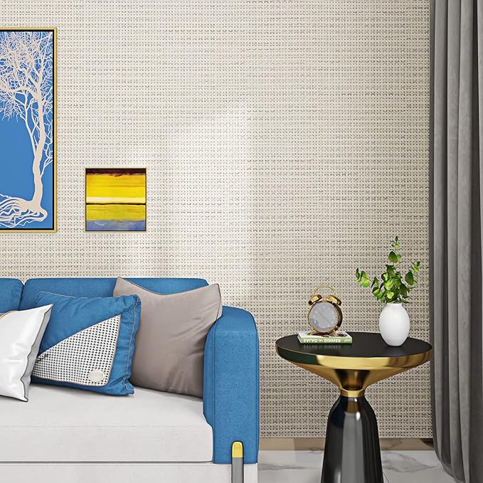 FunStick 24"x200" Thick Beige Peel and Stick Wallpaper - Image 2