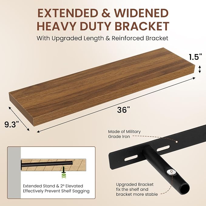 Dreamland 36 Inches Floating Shelves - Image 3
