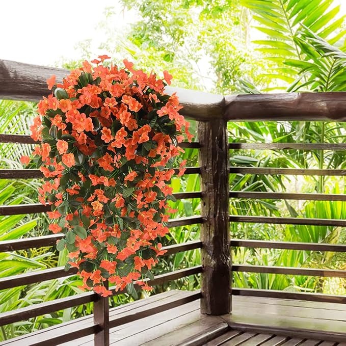 Artificial Fake Hanging Flowers Plants - Image 2