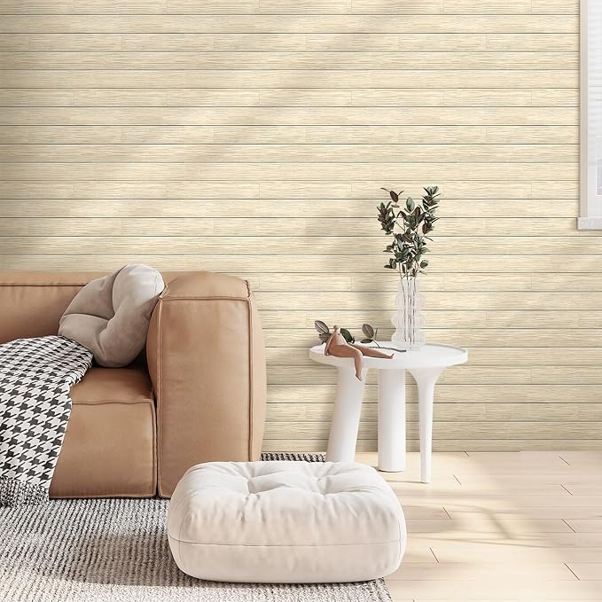 COMSTICKC Peel and Stick Faux Wood Wall Sticker Wall Panels, Ultra-Light Thin - Image 7