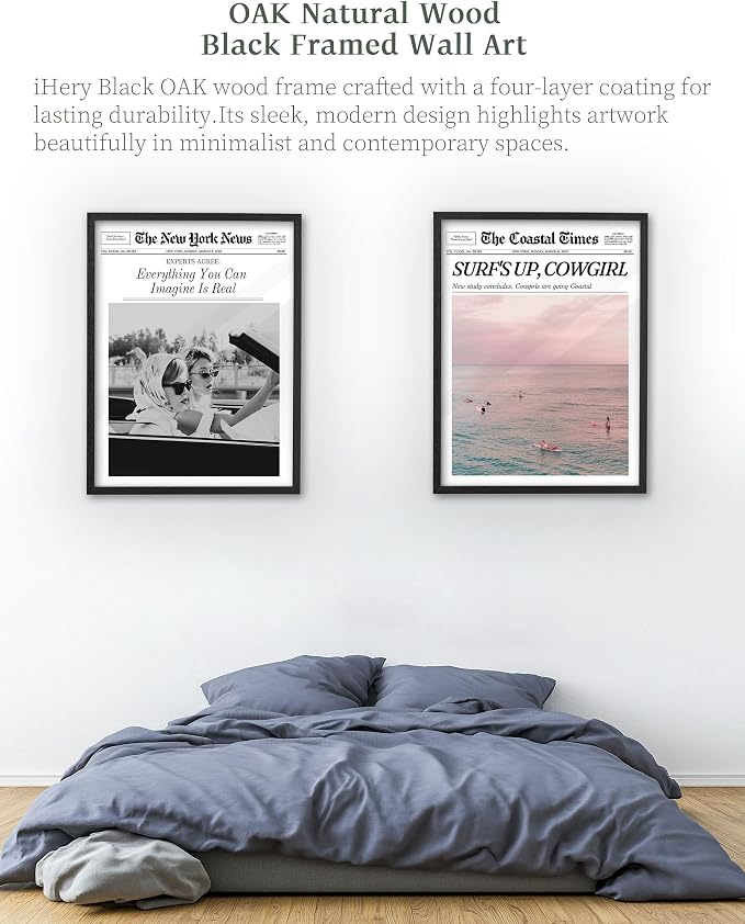 iHery Premium Natural Black OAK Wood 12x16in Everything You Can Imagine Is Real - Image 7