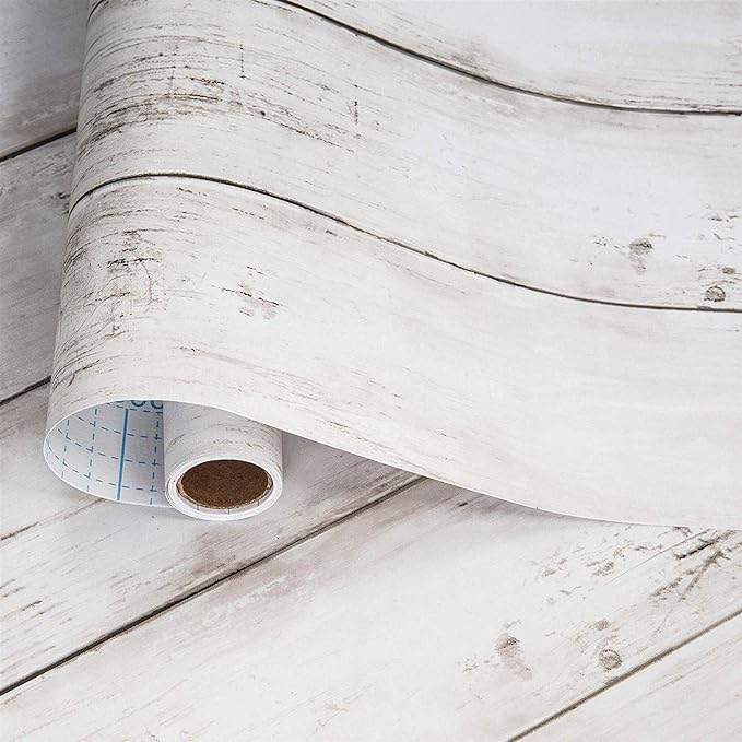 Decoroom Shiplap Contact Paper 17.71" X 236" by Arrost