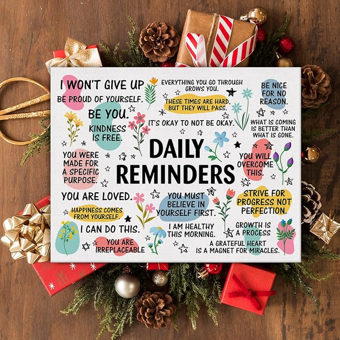 Inspirational Daily Reminders Poster Canvas Wall Art - Image 5