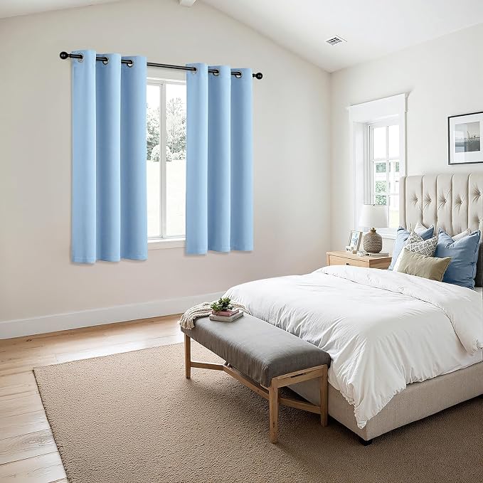 MIULEE Blackout Curtains for Bedroom Living Room 2 Panels, Thermal Insulated - Image 6