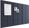 Bumusty Large Felt Bulletin Board, 30 Push Pins, 40 Adhesive Tabs by BUMUSTY