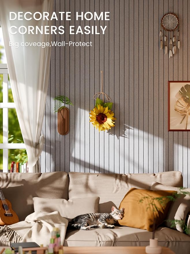Bumusty Large Cork Board Alternative-36 x 24" Felt Bulletin Board Tiles - Image 4