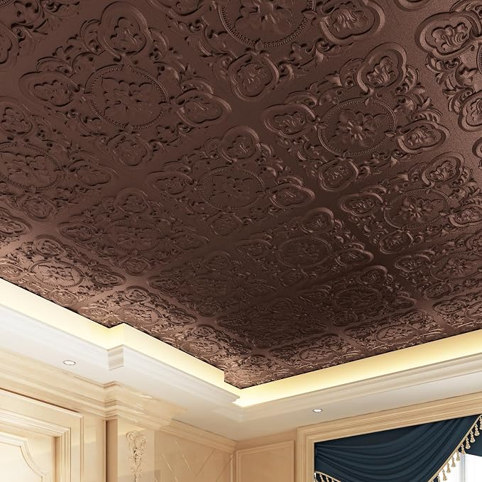 Art3dwallpanels 12 Pack Drop Ceiling Tiles, 24 x 24 Inch High Grade PVC 3D Wall - Image 7