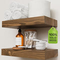 BAOBAB WORKSHOP Solid Wood Floating Shelves by BAOBABWORKSHOP
