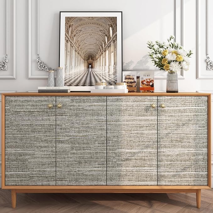 FunStick 16"x240" Vintage Textured Brown Taupe Wallpaper Peel and Stick - Image 3