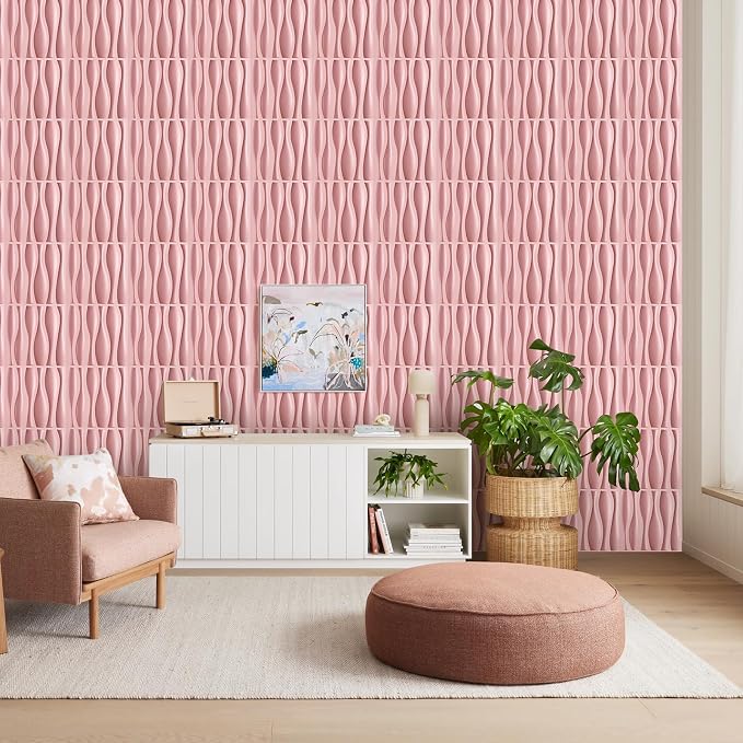 Heikki 30 Pack 3D Wall Panel for Interior Wall Décor, PVC Flower Textured Wall - Image 6