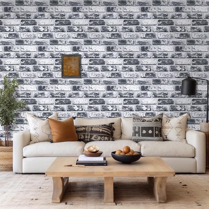 Commomy 3D Peel and Stick Brick Tiles - Image 2