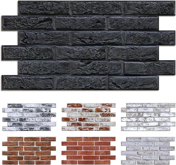 Commomy 3D Brick Wall Panels Peel and Stick by CommomyDecor