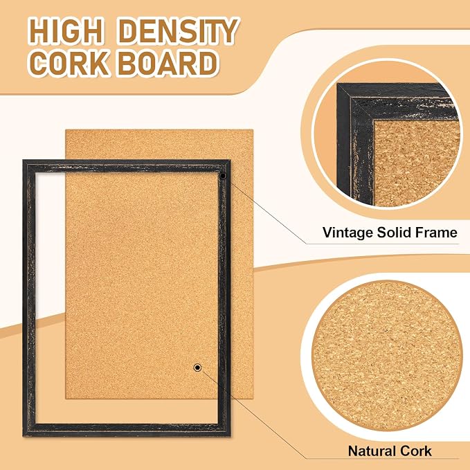 DOLLAR BOSS Cork Board for Office 24 X 18 Inches Cork Boards for Walls Bulletin - Image 3