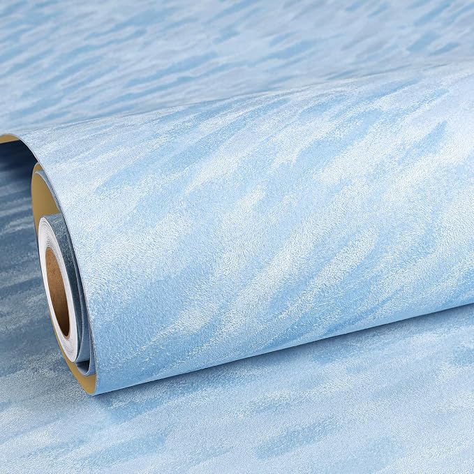ReWallpaper Blue Peel and Stick Wallpaper Removable Soundproof Velvet Textured by ReWallpaper