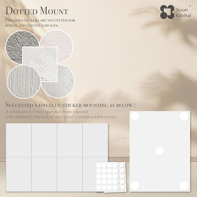 Soon Global Acoustical Wall Panels, 48 X 32 Inches Art Acoustic Panels - Image 8