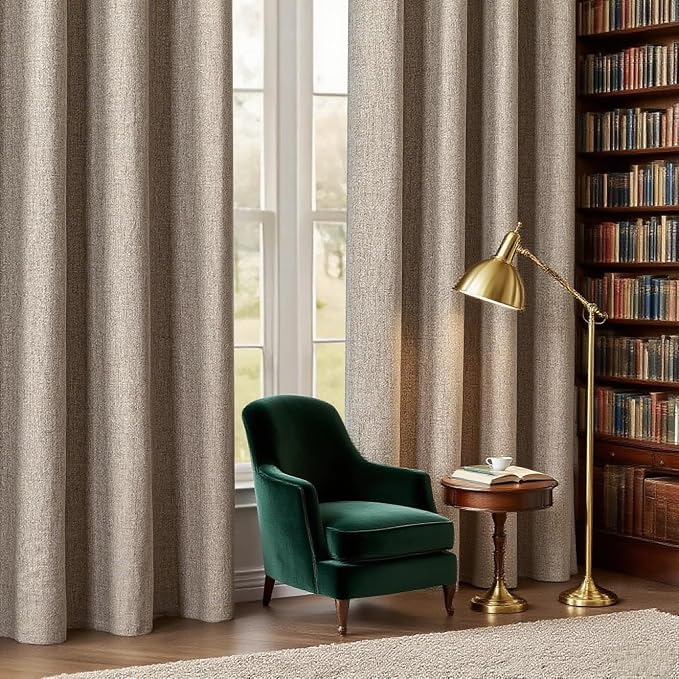 IGEMAEVE Linen Blackout Curtains by IGEMAEVE