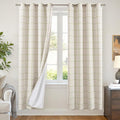 Lajode Sage Green Linen Blackout Curtains by Lajode