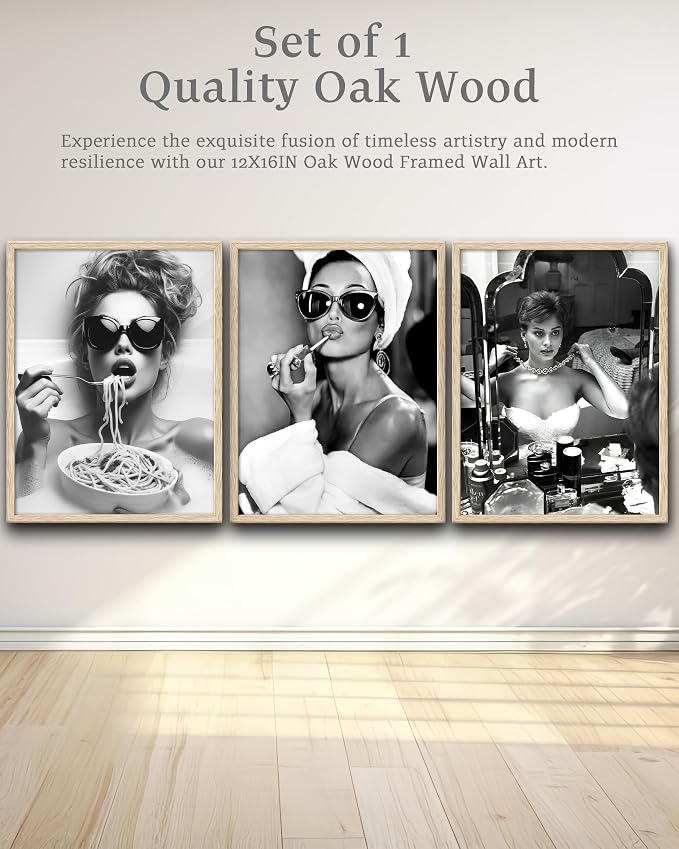 iHery Every Hour is Happy Hour Framed Trendy NewsPaper Wall Art, Natural OAK - Image 9