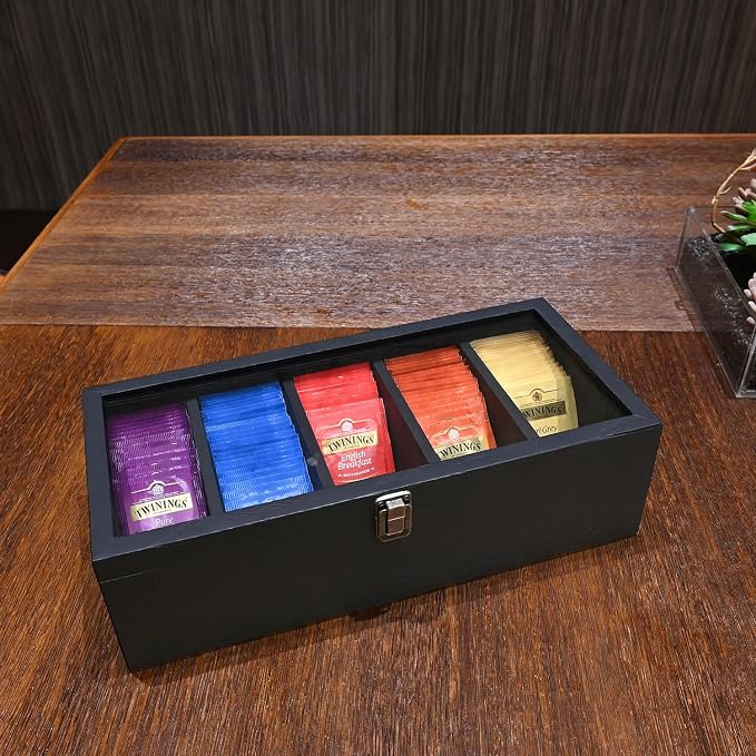 Ikee Design Wall Mounted Wooden Collectible Display Case 5 Shelf Display - Image 6