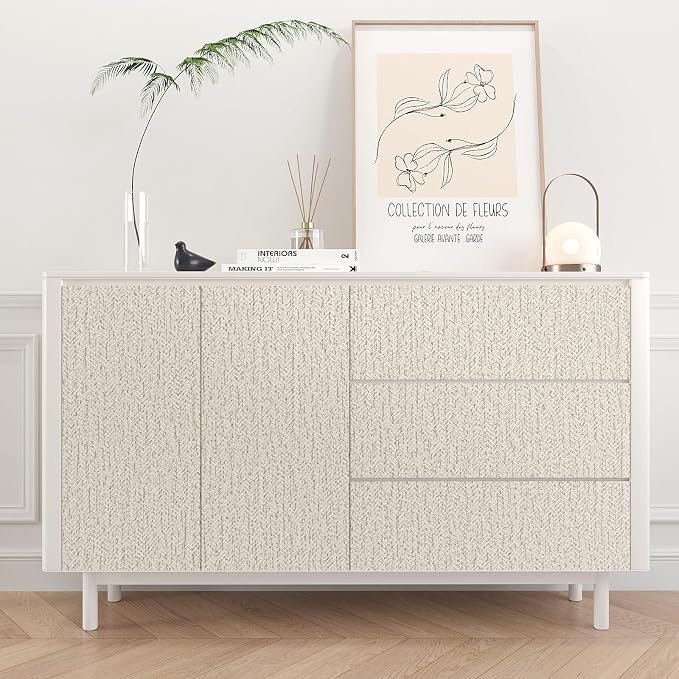 Peel and Stick Wallpaper Removable Wall Paper Textured Contact Paper Gray - Image 3