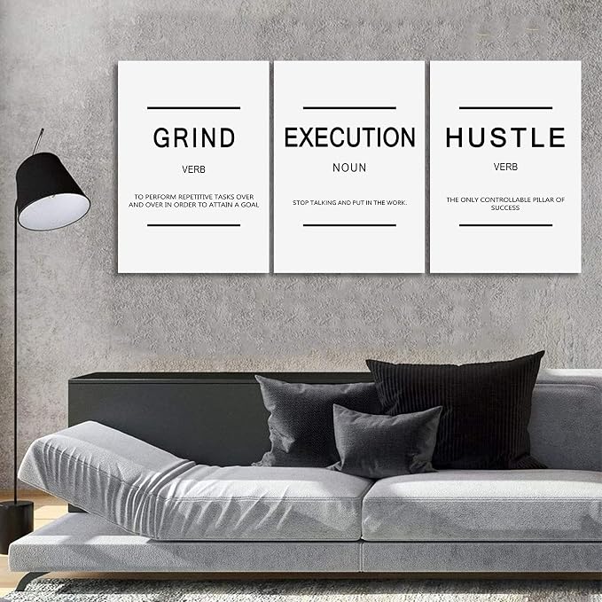 Framed Canvas Wall Art Success Quote - Image 6