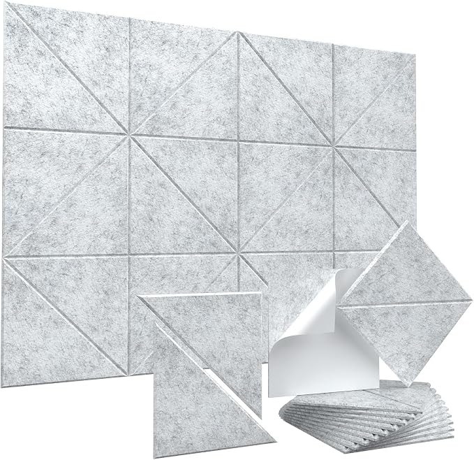 Vieshful 20 PackAcoustic Panels, Peel & Stick Sound Absorbing Wall Panels by Vieshful
