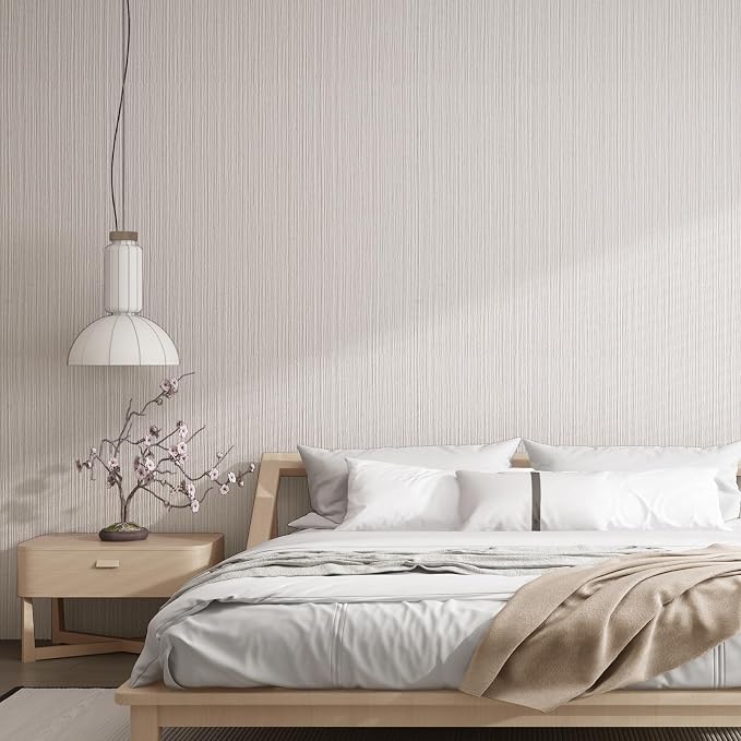 Upgraded Thick Linen Classic Grasscloth Self-Adhesive Wallpaper Contact Paper - Image 4