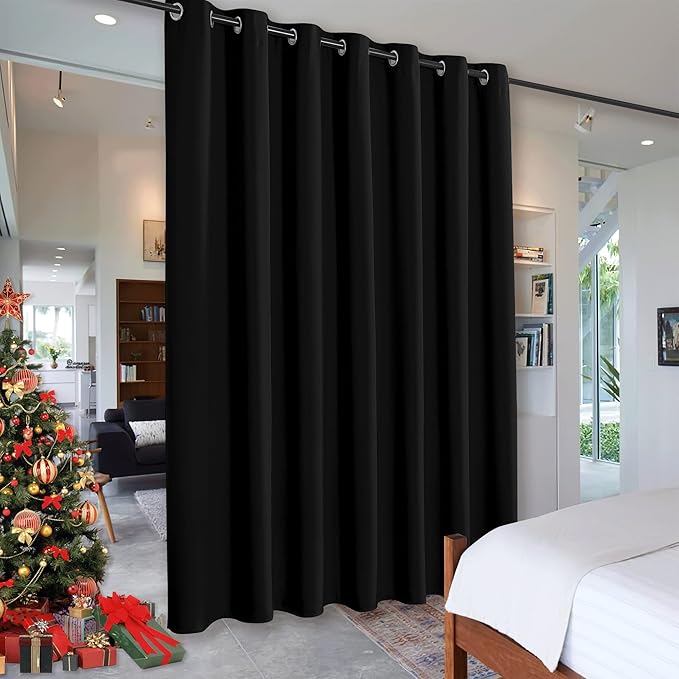 RYB HOME Privacy Curtain for Sliding Glass Door, Light Block Noise Reduce by RYBHOME