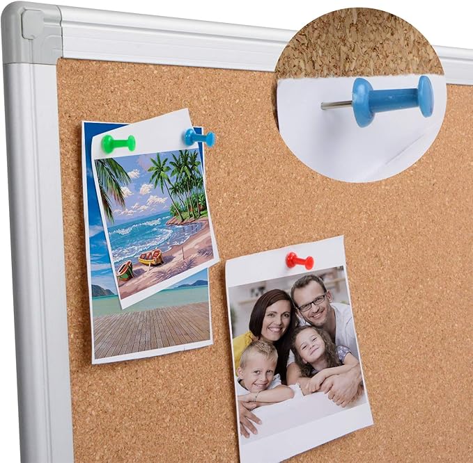 Large Cork Board Bulletin Board 48 x 36, Office Board - Image 5