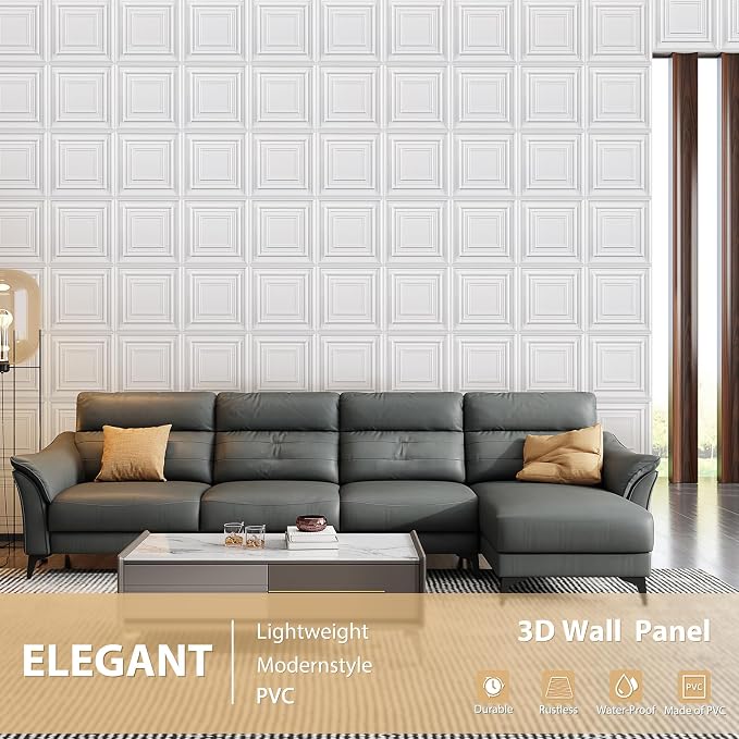 Heikki 30 Pack 3D Wall Panel for Interior Wall Décor, PVC Flower Textured Wall - Image 2