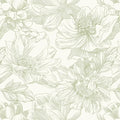 Ismoon Vintage Floral Wallpaper Peel and Stick Beige and Green Contact Paper by Ismoon