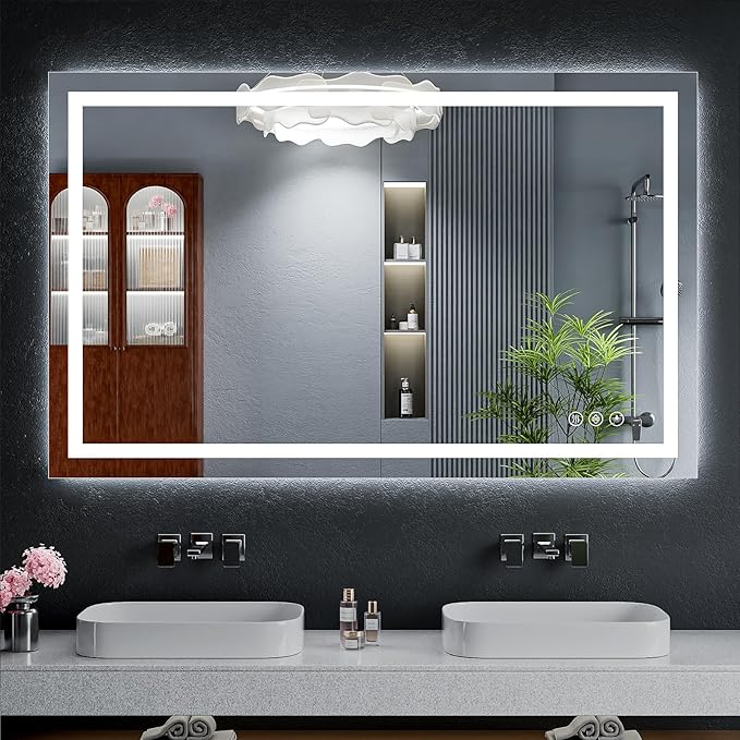 48"x30" LED Bathroom Mirror by MYSUNORIA