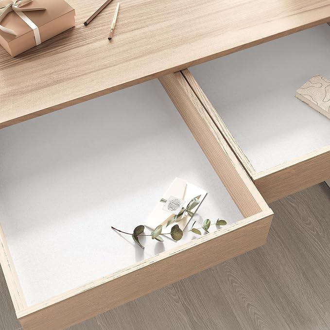VEELIKE Self Adhesive Velvet Flocking Liner White Felt Drawer Liner - Image 3