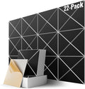 22 Pack X-Line Design Acoustic Panels, Soundproof Wall Panels by Lebenforce