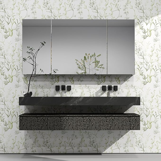 Timeet Floral Peel and Stick Wallpaper Botanical Wildflower Self Adhesive Wall - Image 4
