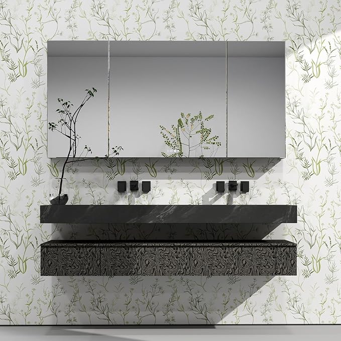 Timeet Floral Peel and Stick Wallpaper Botanical Wildflower Self Adhesive Wall - Image 4