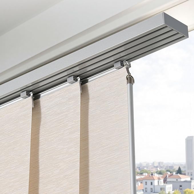 VEVOR Panel Track Blinds, Extendable Track from 45.8 in to 86 in W, Trimmable - Image 8